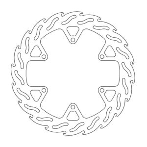 Moto-Master Flame Jarrulevy eteen vasen X-CITY 250