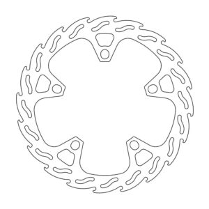 Moto-Master Flame Jarrulevy eteen vasen SRV 850, ABS