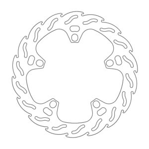 Moto-Master Flame Jarrulevy taakse SRV 850, ABS