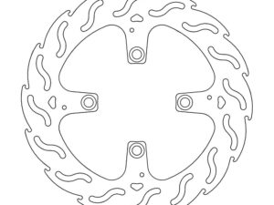 Moto-Master Flame Jarrulevy taakse Paningale 1199, S, Tricolore