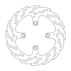 Moto-Master Flame Jarrulevy taakse Paningale 1199, S, Tricolore