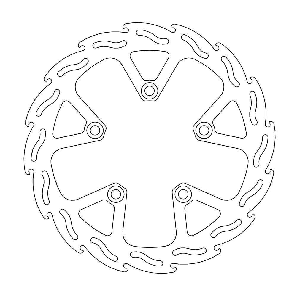 Moto-Master Flame Jarrulevy taakse Tiger Explorer