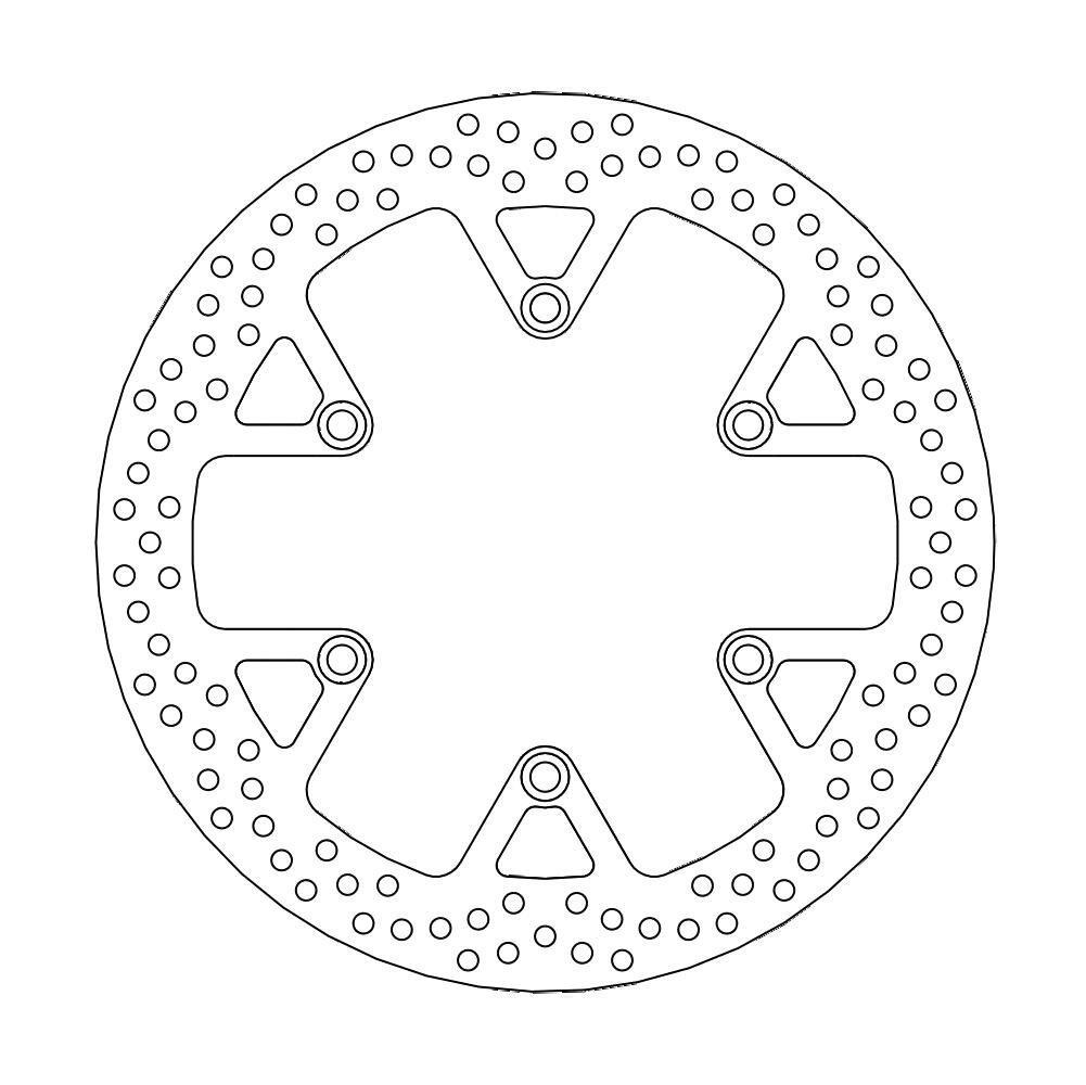 Moto-Master Halo Jarrulevy eteen Honda: V-Twin 250 Magna, NT650, VF750, VT1100,