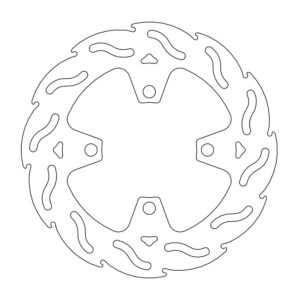 Moto-Master Flame Jarrulevy taakse Triumph: Daytona 675 ABS