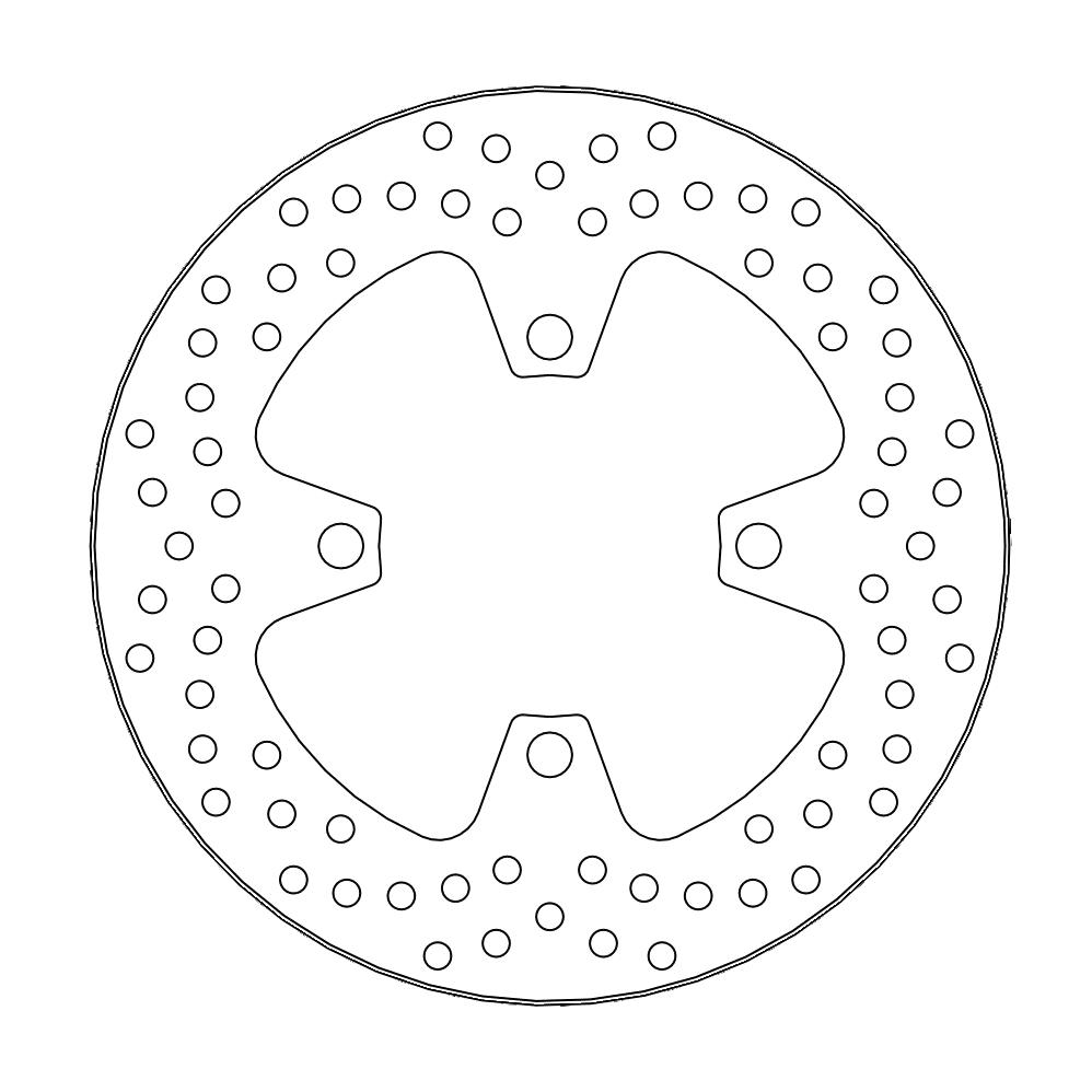 Moto-Master Halo Jarrulevy taakse Triumph: Daytona 675 ABS