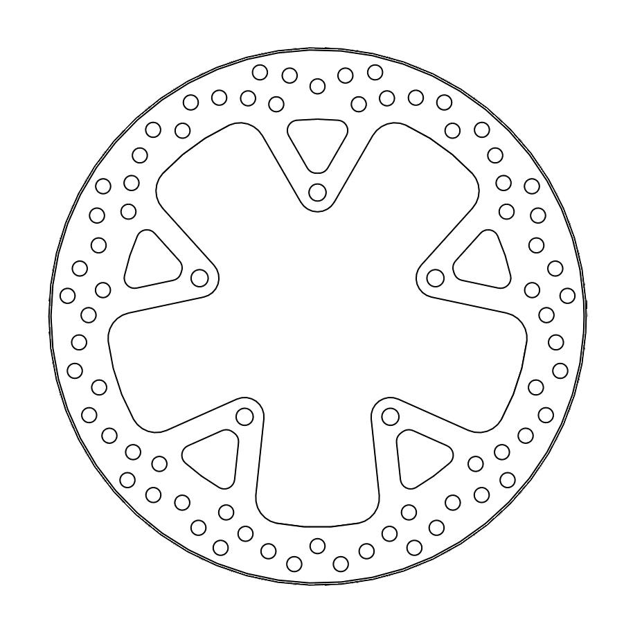 Moto-Master Halo Jarrulevy eteen vasen Peugeot