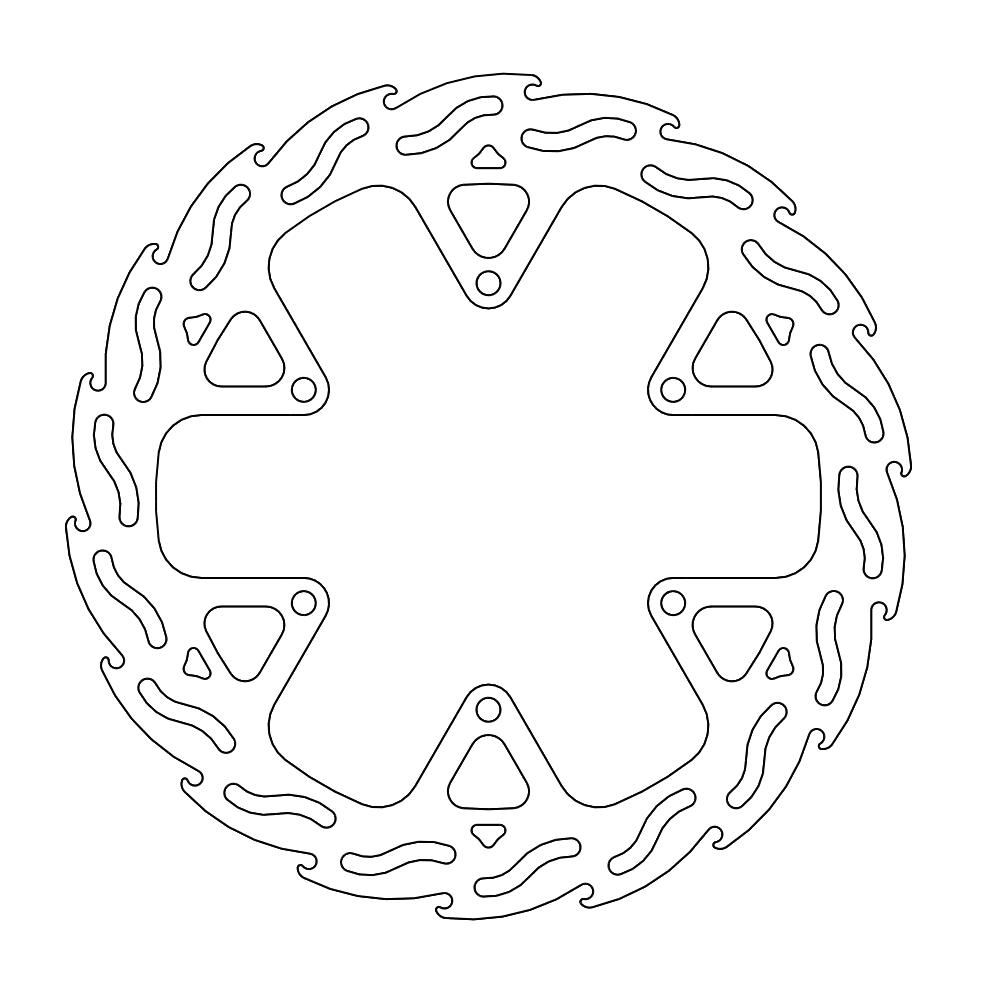 Moto-Master Flame Jarrulevy eteen Yamaha: WR125X