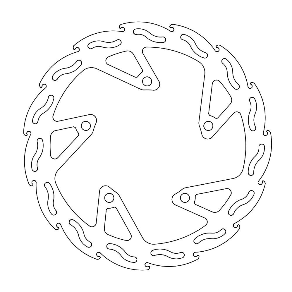 Moto-Master Flame Jarrulevy eteen Kawasaki: Ninja 300