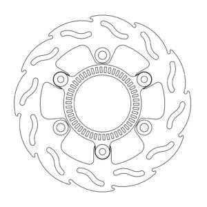 Moto-Master Flame Jarrulevy taakse Kawasaki: Ninja 300 including ABS ring