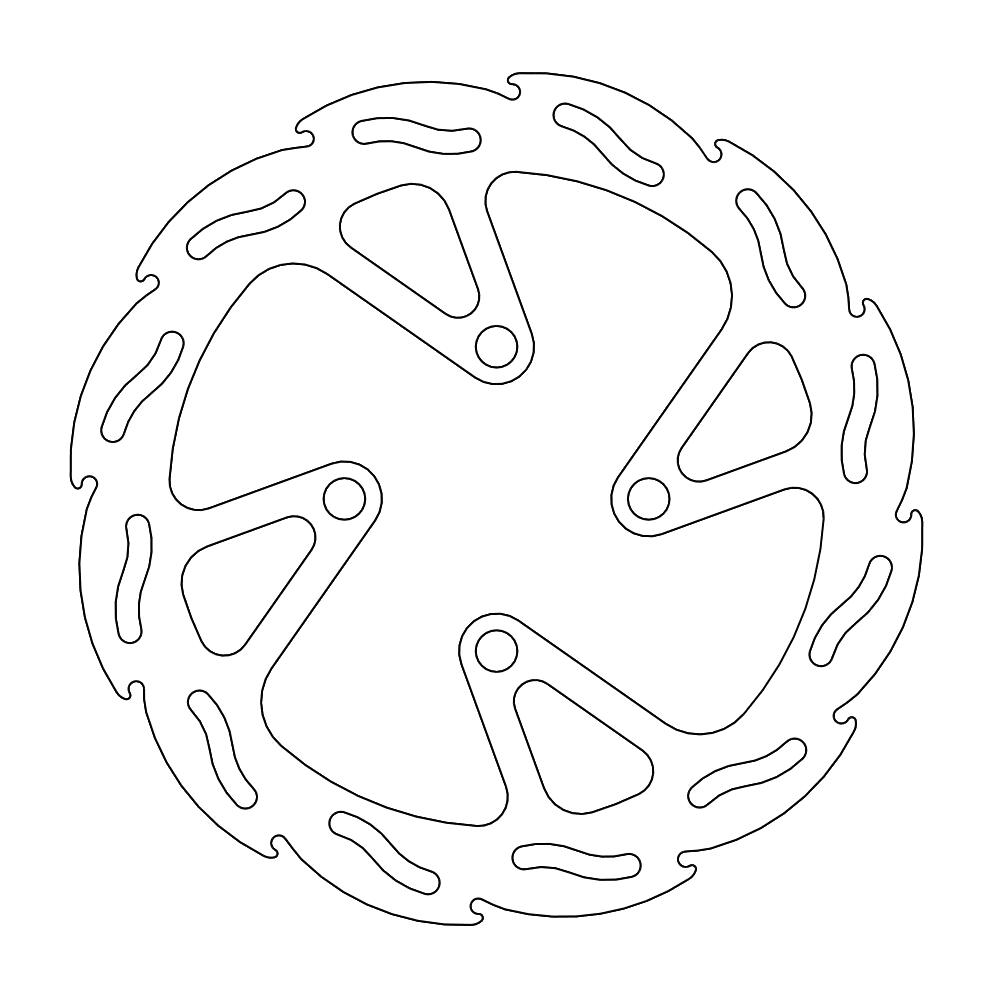 Moto-Master Flame Jarrulevy eteen Honda: MSX125