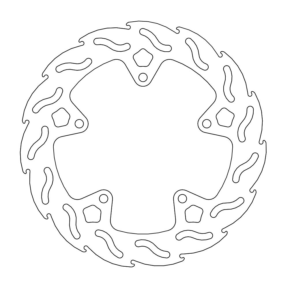 Moto-Master Flame Jarrulevy taakse Yamaha: XJ6