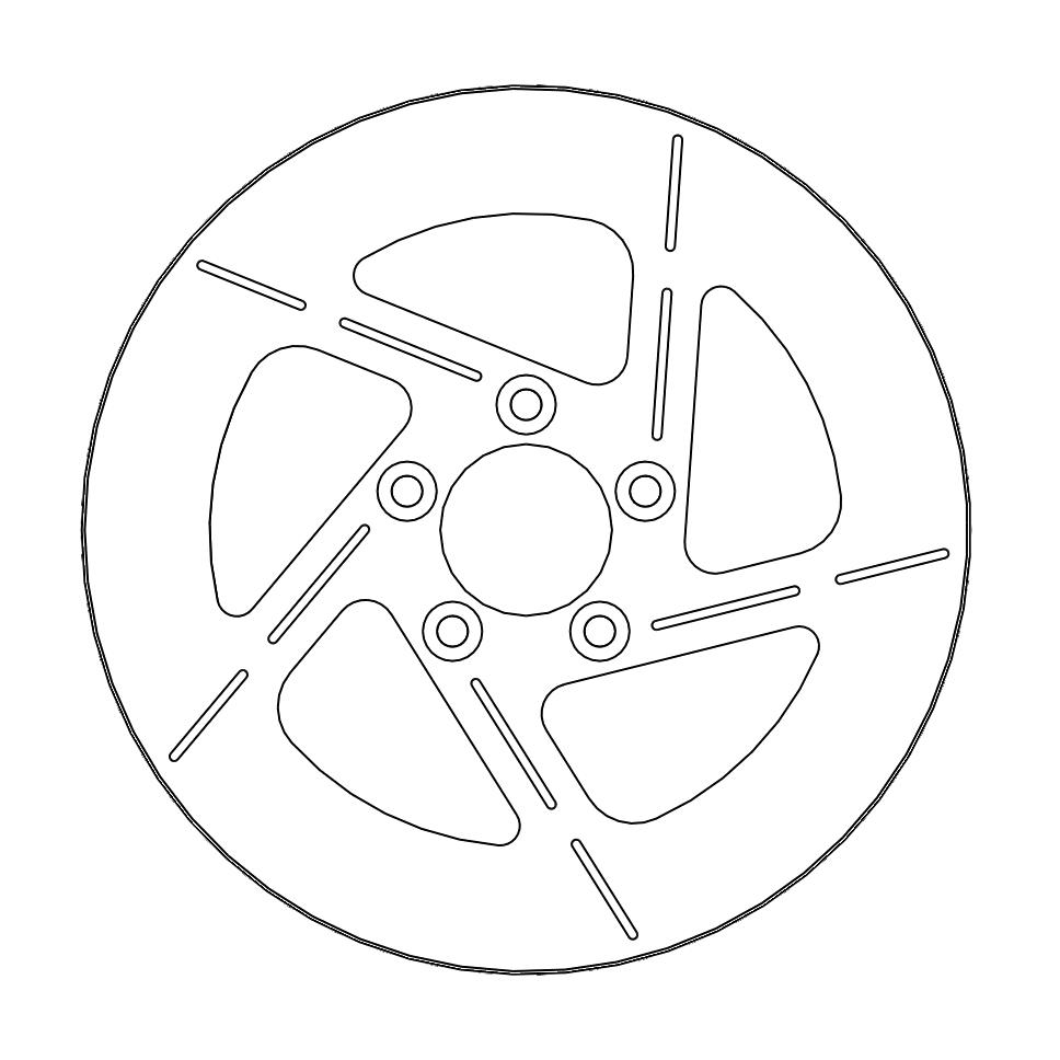 Moto-Master Harley Tulsa Jarrulevy oikea Ø292 (10.2mm holes)