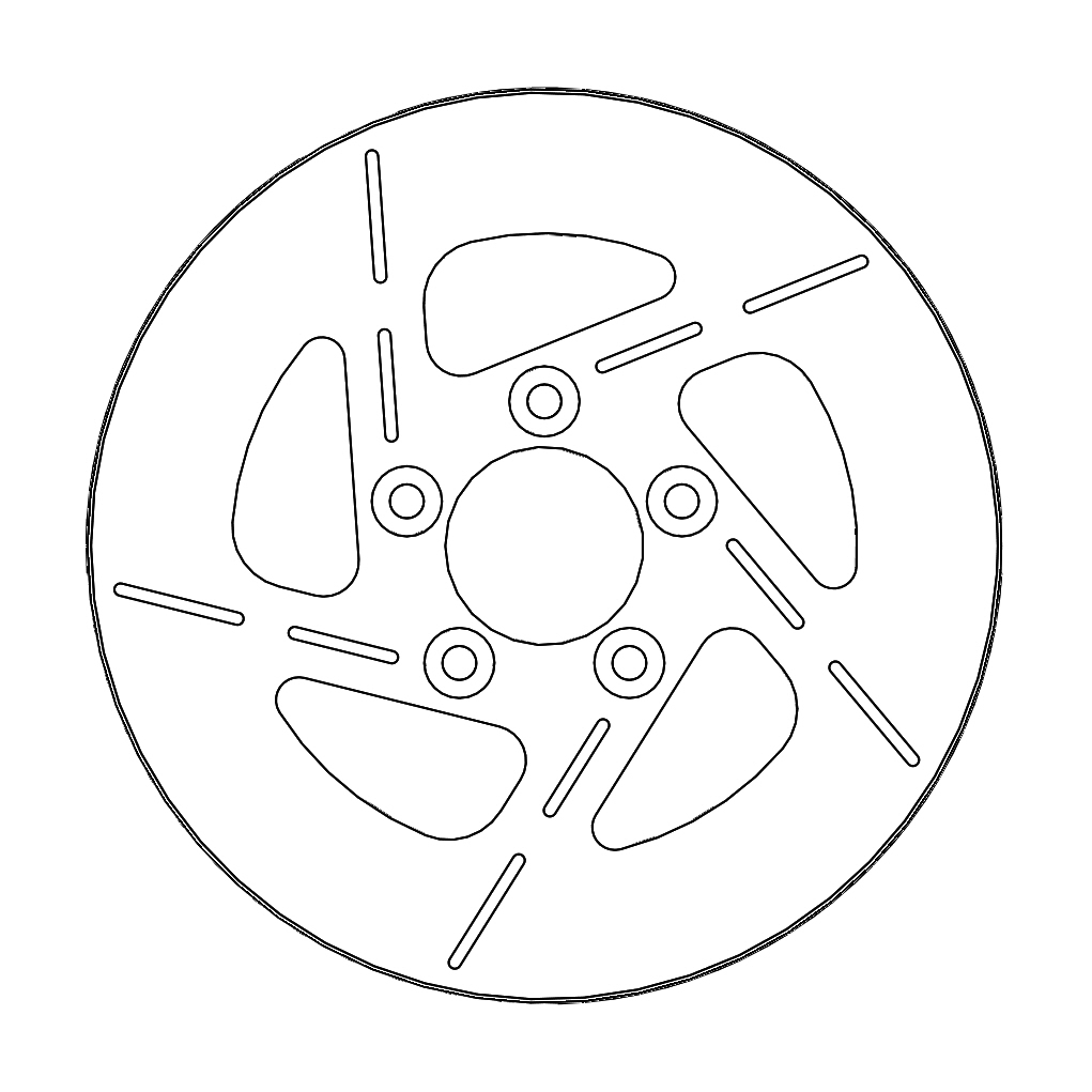 Moto-Master Harley Tulsa Jarrulevy taakse Ø260