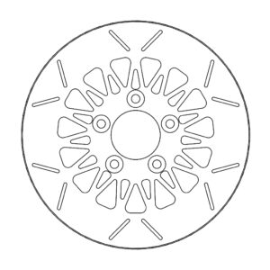 Moto-Master Harley Rialto Jarrulevy taakse Ø260