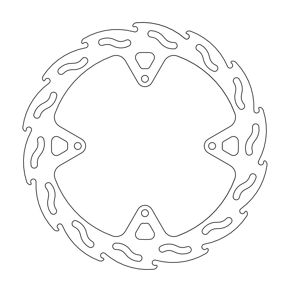 Moto-Master Flame Jarrulevy taakse KTM: Freeride E-SM / E-SX / E-XC 2015->