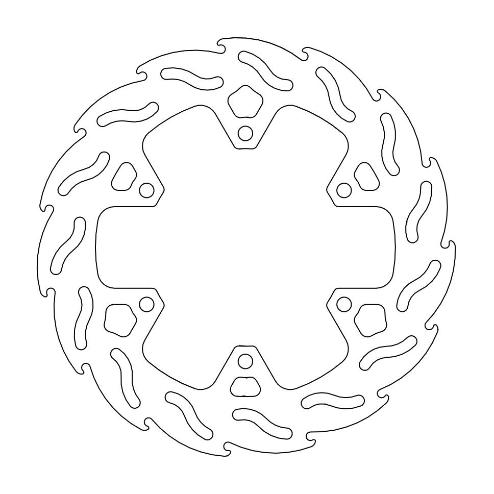 Moto-Master Flame Jarrulevy taakse Ducati: Monster 821, Panigale 899