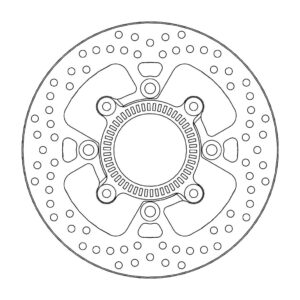 Moto-Master Halo Jarrulevy taakse Kawasaki: Versys ABS (KLE650 B8F-DFF) 2015-> i