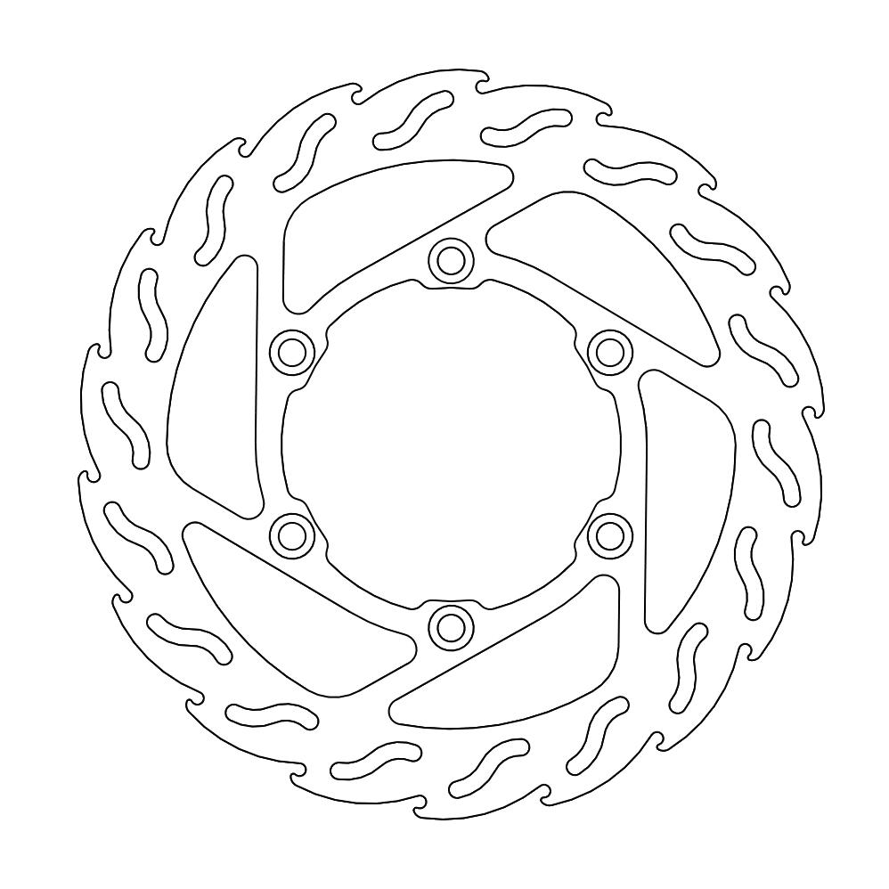 Moto-Master Flame Jarrulevy eteen Suzuki: DR650