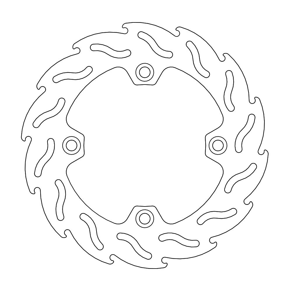 Moto-Master Flame Jarrulevy taakse Suzuki: DR650