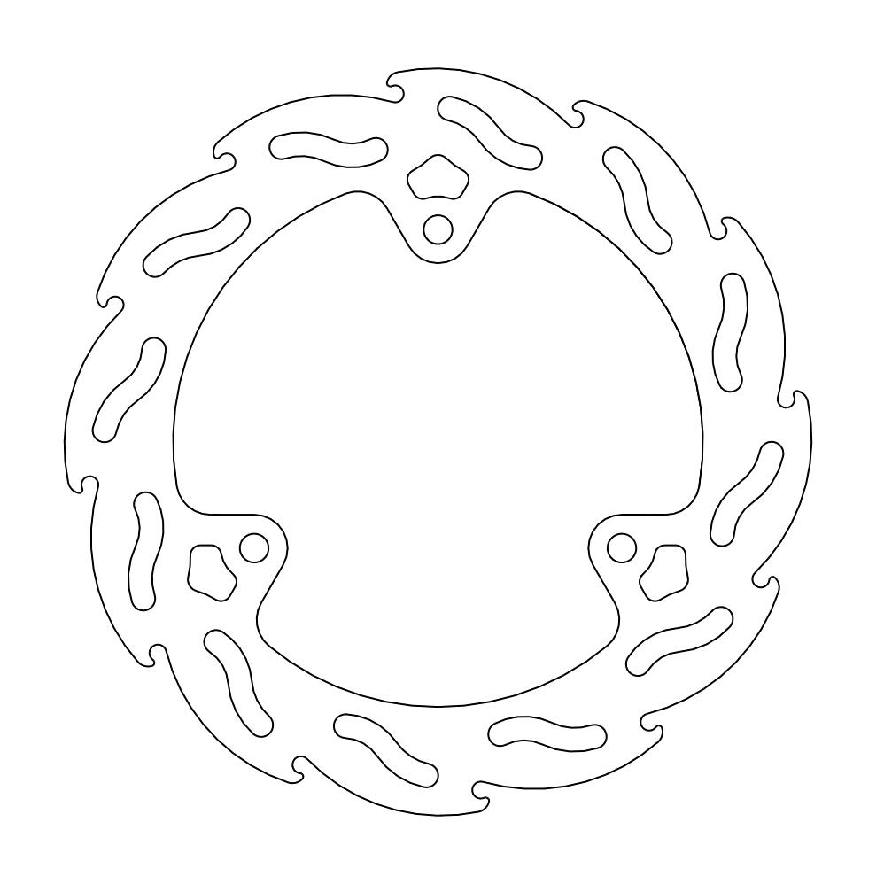 Moto-Master Flame Jarrulevy taakse Yamaha: YZF R3