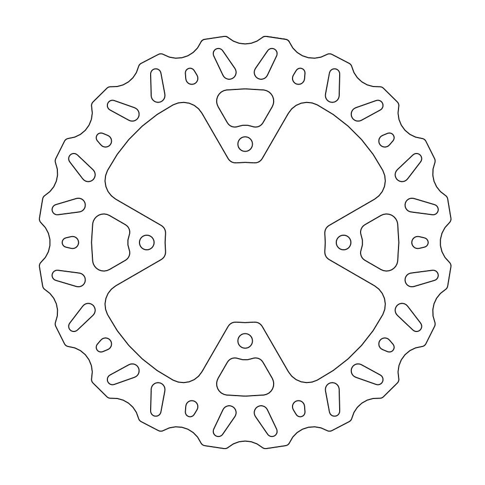 Moto-Master Nitro Jarrulevy taakse scooter Yamaha: X-Max 125/250 non-ABS, X-City