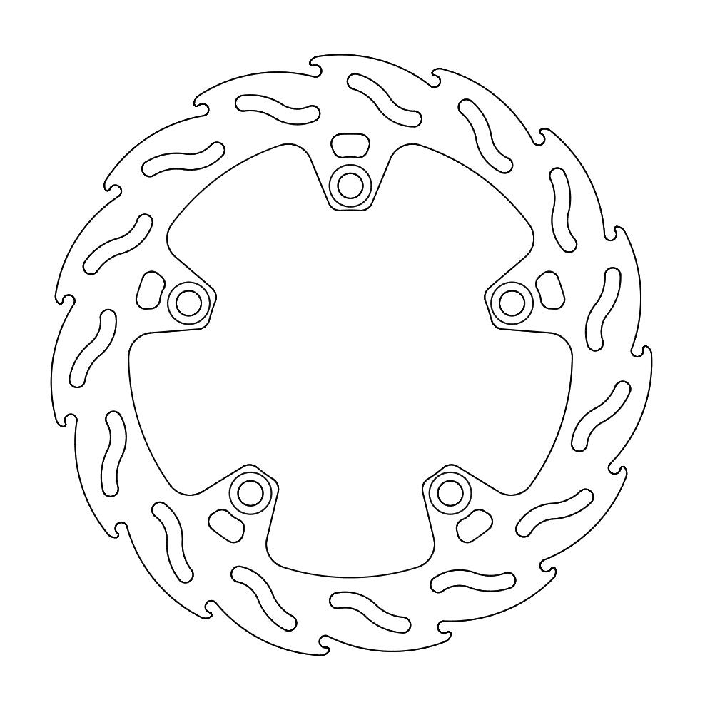 Moto-Master Flame Jarrulevy taakse Suzuki: GSX-S1000 (F)