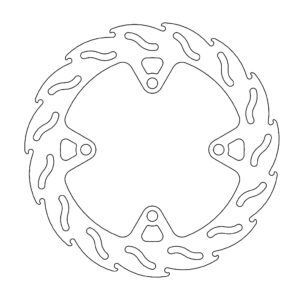 Moto-Master Flame Jarrulevy taakse Kawasaki: Z750/R/ABS, Z1000SX/ABS, ZZR1400/AB