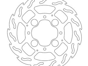 Moto-Master Flame Jarrulevy taakse Honda: CB1000R/ABS, VFR800/ABS (5,9mm disc)