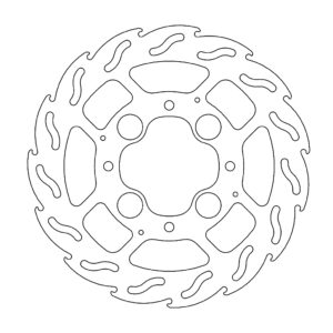 Moto-Master Flame Jarrulevy taakse Honda: CB1000R/ABS, VFR800/ABS (5,9mm disc)