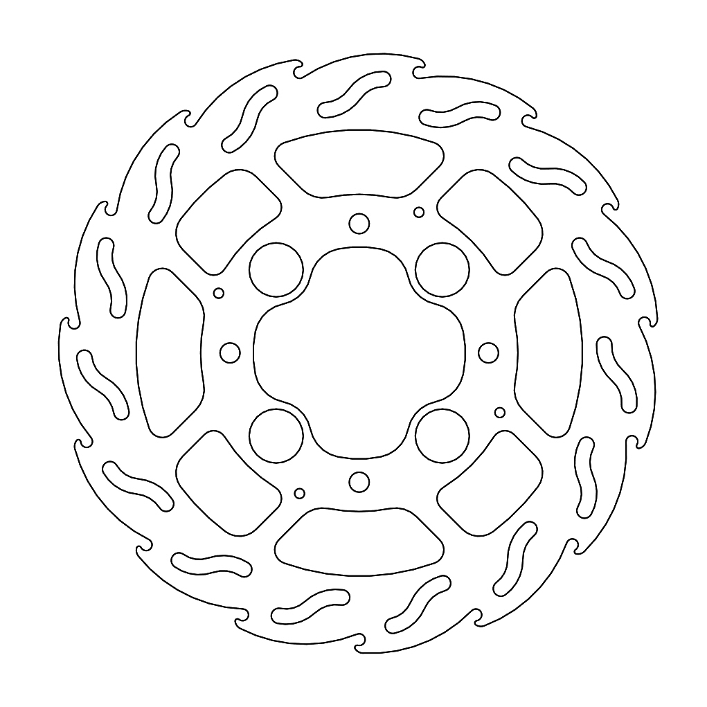 Moto-Master Flame Jarrulevy taakse Honda: CB1000R/ABS, VFR800/ABS (5,9mm disc)