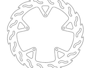 Moto-Master Flame Jarrulevy taakse Yamaha: V-Max 1680 (5,8mm disc)