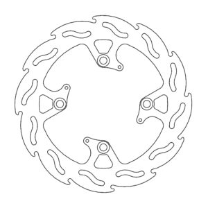 Moto-Master Flame Jarrulevy taakse Triumph: T1050 Speed Triple ABS (6mm disc)