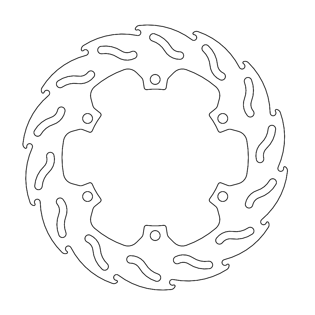 Moto-Master Flame Jarrulevy taakse Yamaha: YZF-R125 2014->