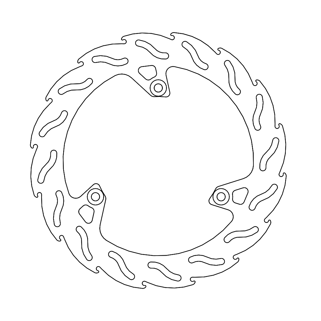 Moto-Master Flame Jarrulevy taakse Yamaha: YP400A Majesty 400