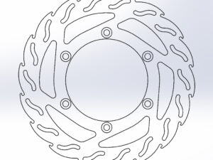 Moto-Master Flame Jarrulevy eteen Triumph: Bonneville, Scrambler