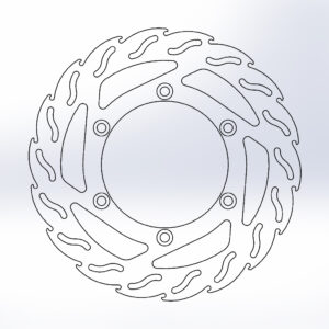 Moto-Master Flame Jarrulevy eteen Triumph: Bonneville, Scrambler