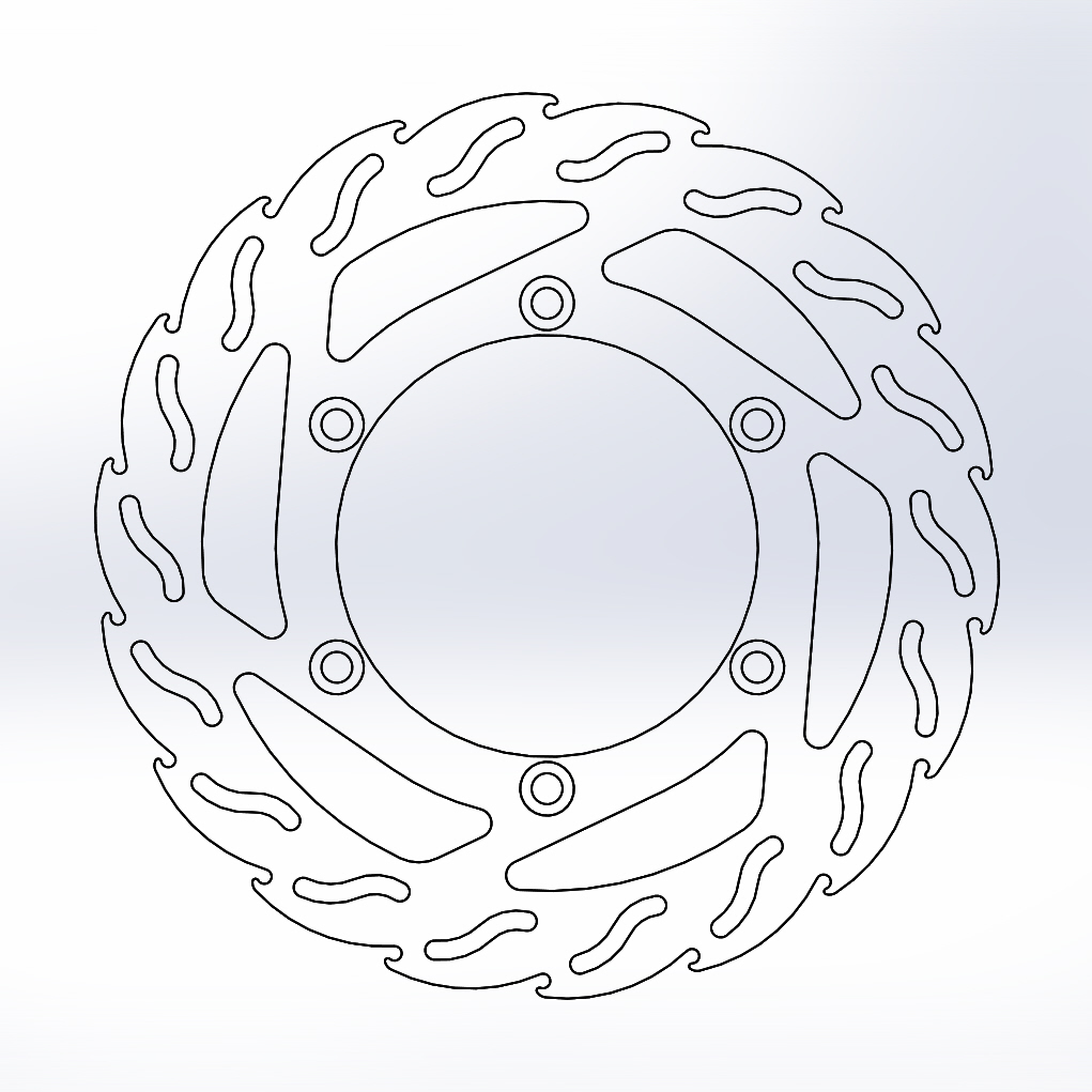 Moto-Master Flame Jarrulevy eteen Triumph: Bonneville, Scrambler