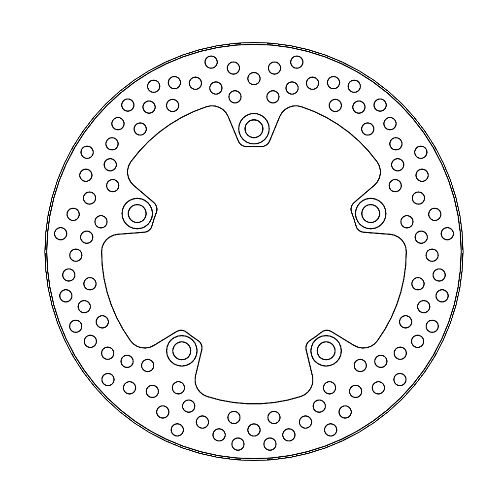 Moto-Master Halo Jarrulevy taakse Suzuki: SV650 2007-->, SV650S ABS 2007-2012