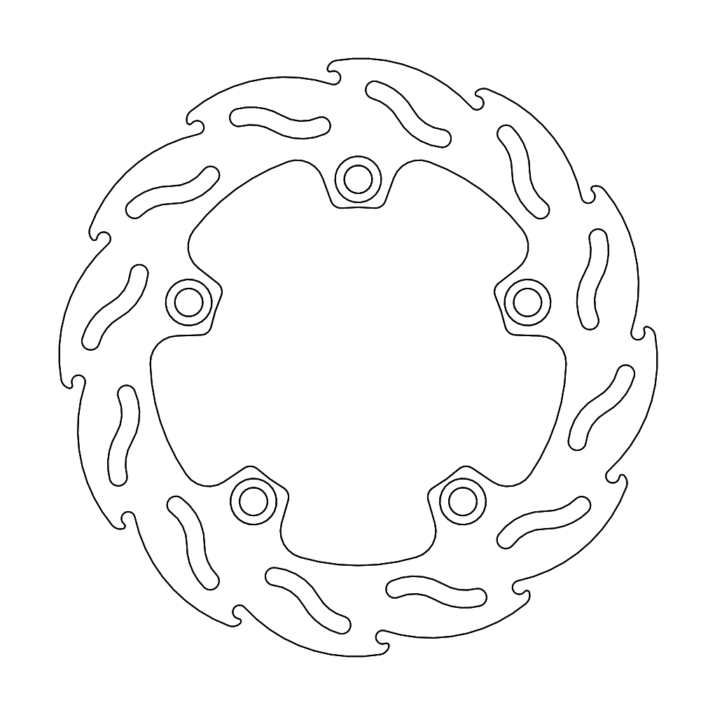 Moto-Master Flame Jarrulevy taakse Suzuki: GSX-R1000 2017->