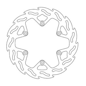 Moto-Master Flame Jarrulevy taakse Yamaha: Factory 4.4mm