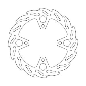 Moto-Master Flame Jarrulevy taakse Triumph Tiger 900