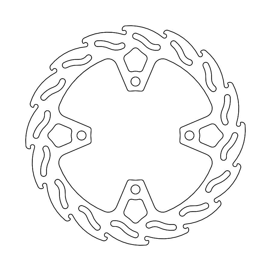 Moto-Master Flame Jarrulevy taakse Triumph Tiger 900