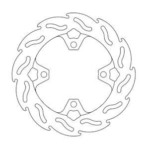 Motomaster Flame Jarrulevy taakse Honda CBR1000RR-R Fireblade / Fireblade SP 202