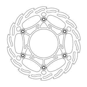Moto-Master Flame Jarrulevy eteen Honda 260mm Floating
