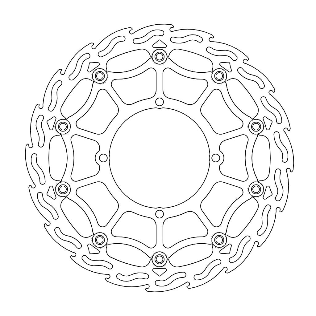 Moto-Master SM Street Flame Jarrulevy eteen Suzuki: RM-Z 450