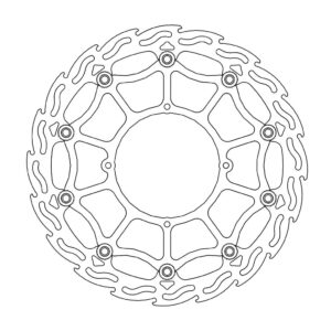 Moto-Master SM Street Flame Jarrulevy eteen Honda: XR 250-400-600-650.