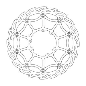 Moto-Master SM Street Flame Jarrulevy eteen Honda: CR 125-250-500, CRF 450