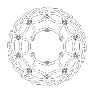 Moto-Master SM Street Flame Jarrulevy eteen Yamaha: YZ 125-250, WR 125-200