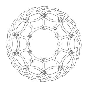 Moto-Master SM Street Flame Jarrulevy eteen Husaberg: All models 1993-1999