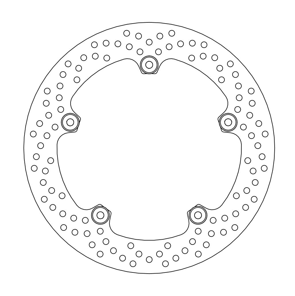 Moto-Master Halo Jarrulevy eteen R1200GS, ADVENTURE (riveted)